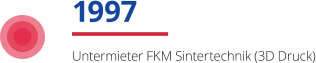 1997 Untermieter FKM Sintertechnik (3D Druck)
